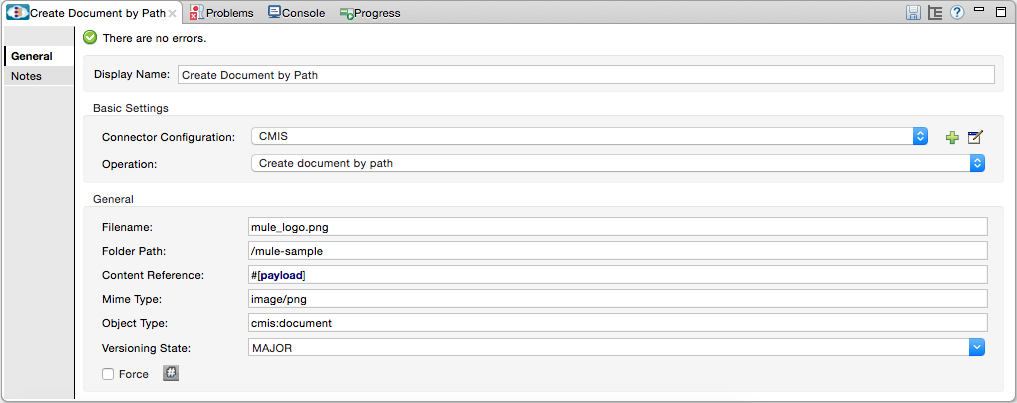 Create Document By Path Properties
