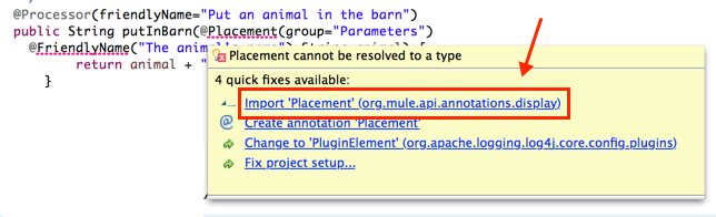 Barn Connector import placememt