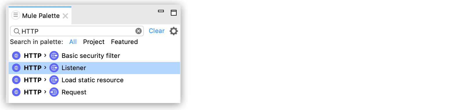 Selecting HTTP Listener as a source