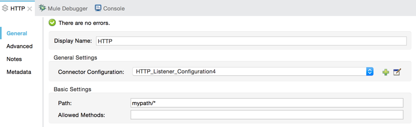 wildcard path in basic settings for connector instance