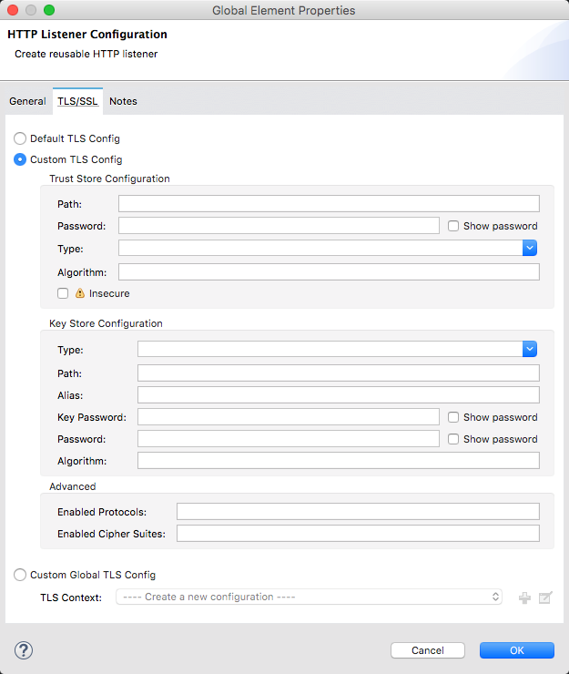 http listener connector https config