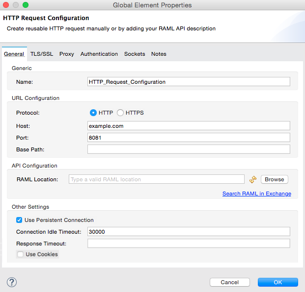 http request connector a5650