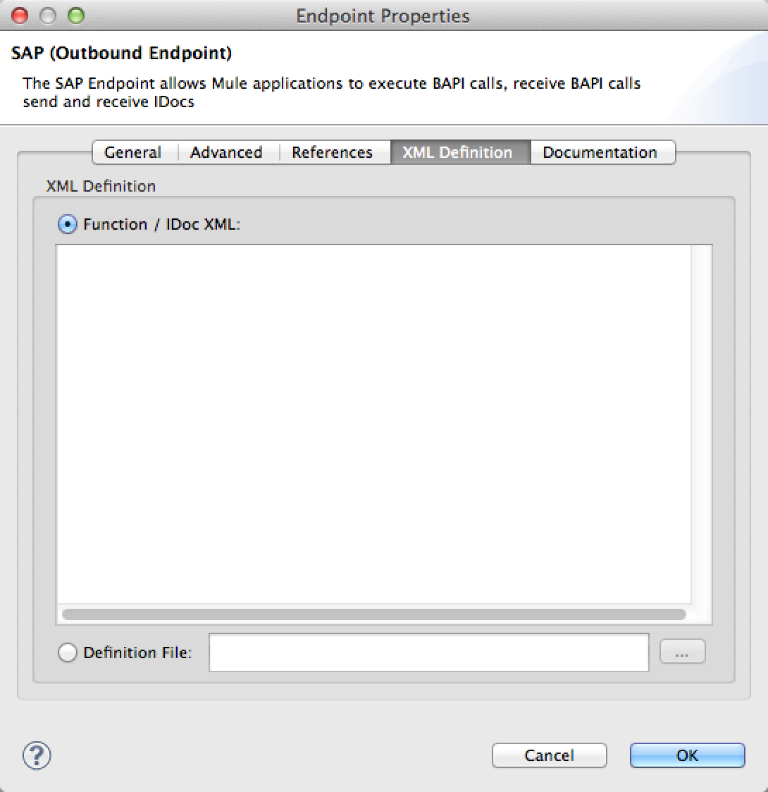 sap outbound endpoint xml