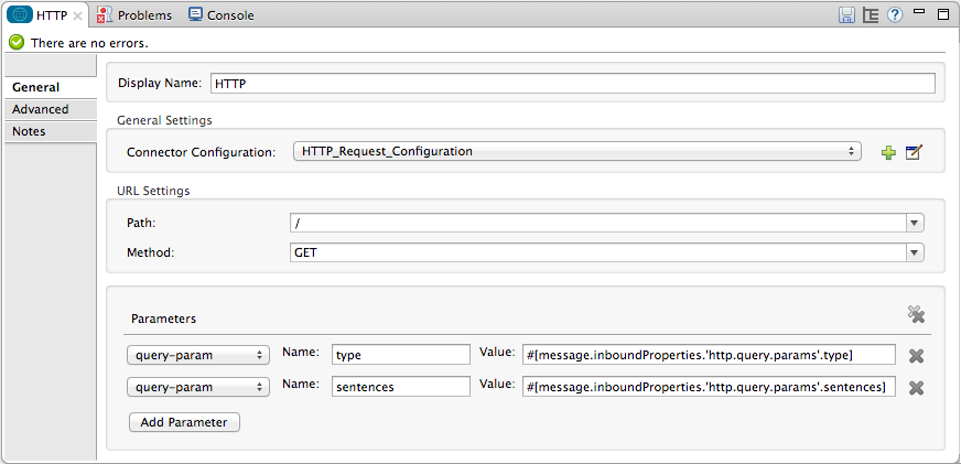 request+connector+w+params