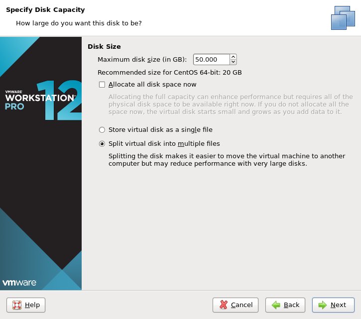 Disk setup