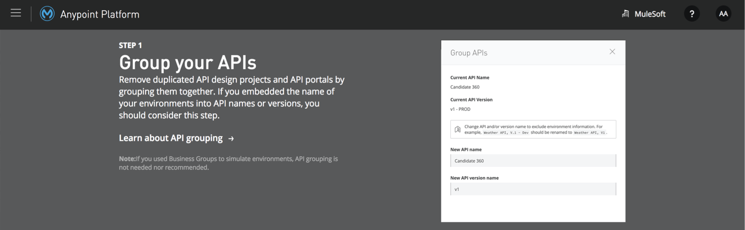 group apis part crowd ugprade