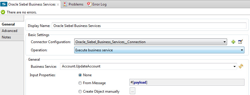 Connector Parameters
