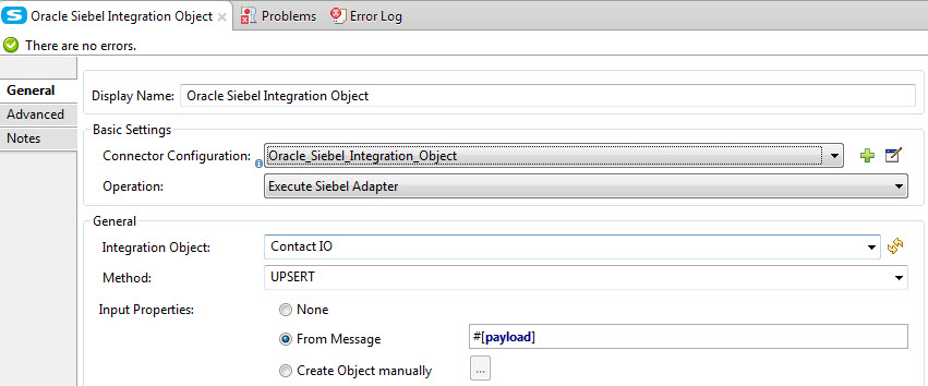 Connector Parameters