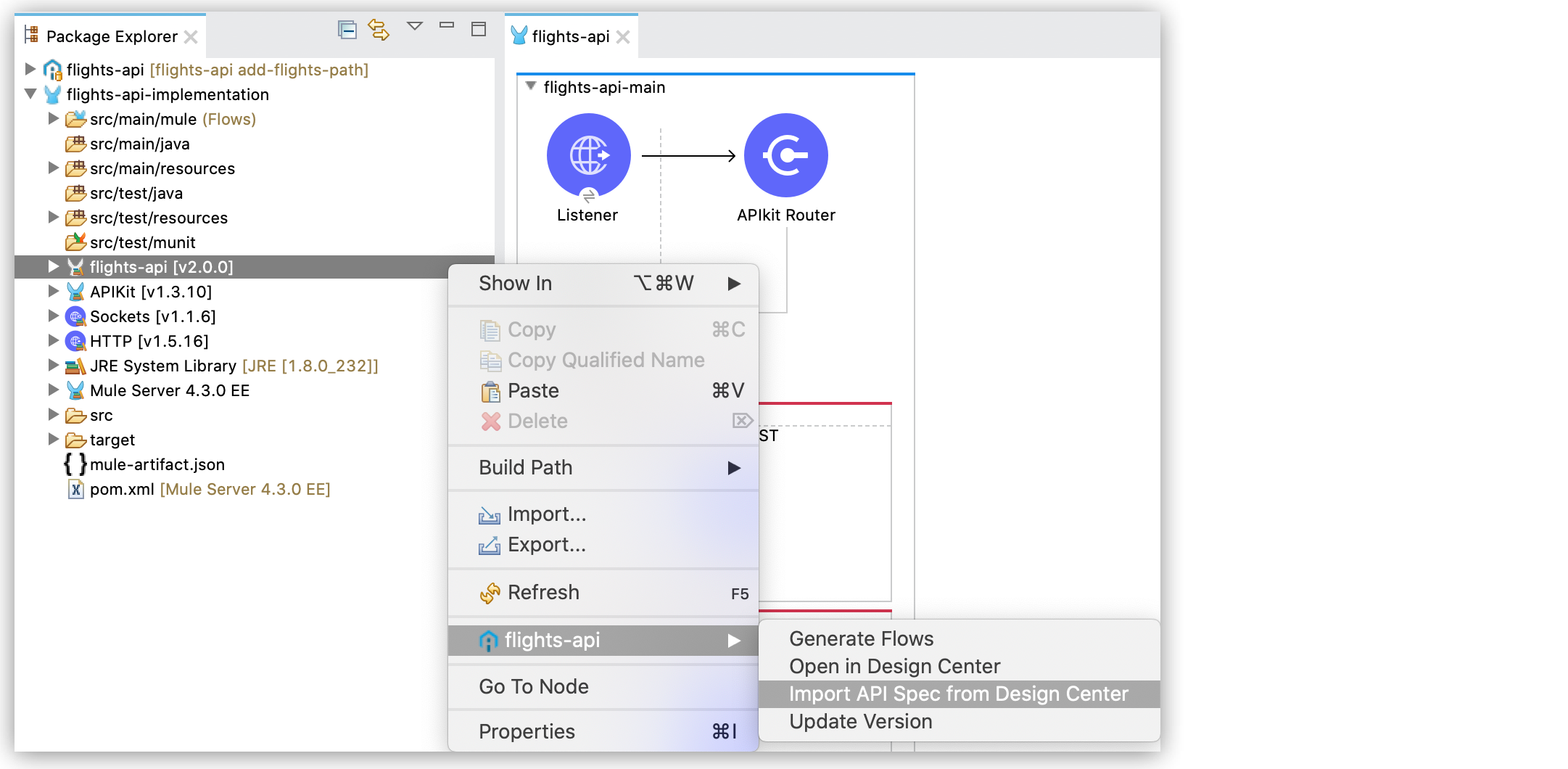 import dc working spec