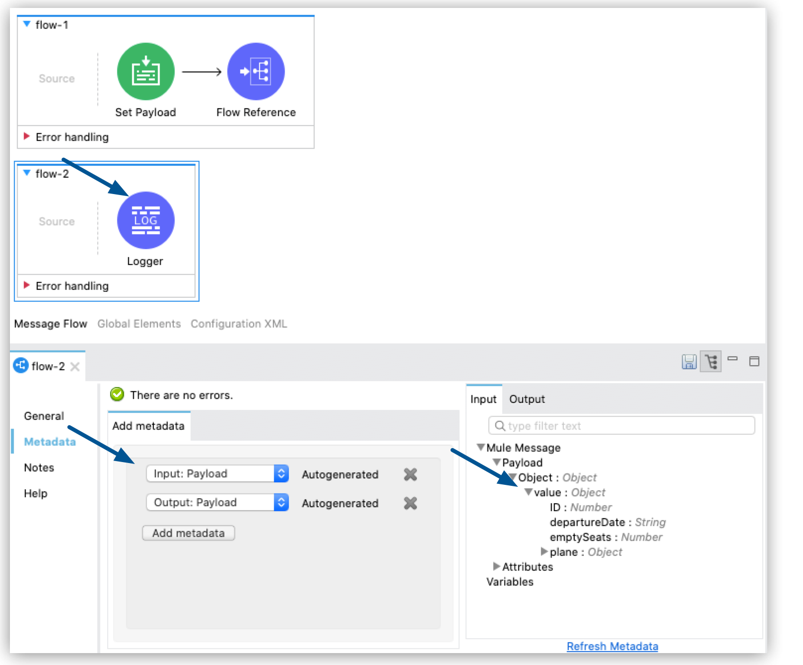logger metadata case 1
