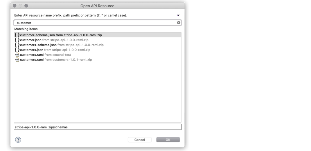 open api resource result